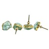 AMOYSTONE Natural Crystal Drawer and Pulls Kitchen Cabinet Knobs 4pcs