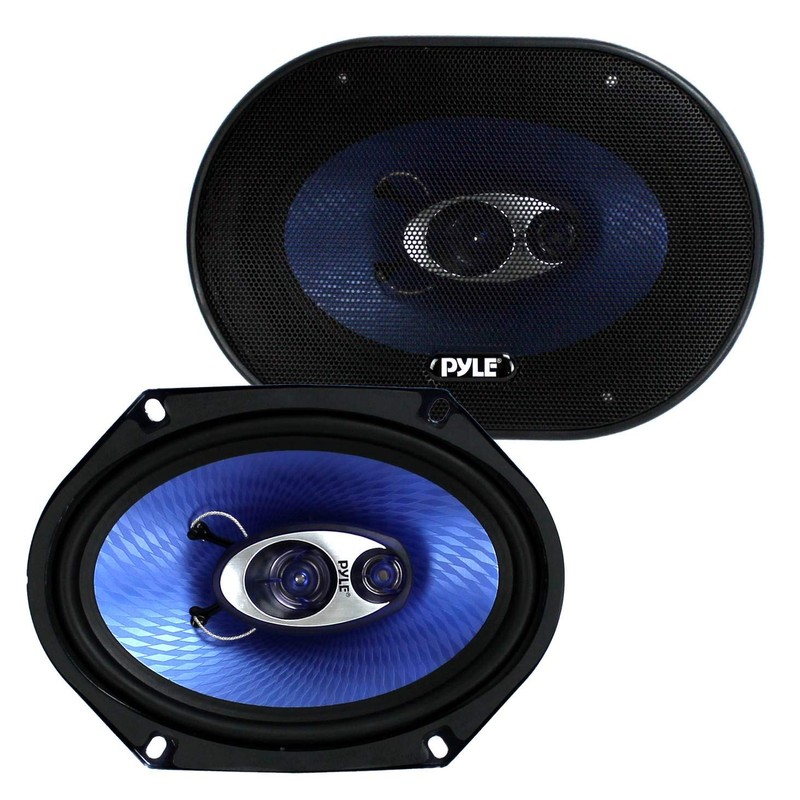 Pyle PL683BL 6x8" 720 Watt 3-Way Car Coaxial Audio Speakers