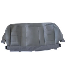 NLQR Back Car Seat Cover, Rear Bench Bottom Perforated Vinyl Cover Gray Compatible with Ford F250 F350 Super Duty 2002 2003 2004 2005 2006 2007