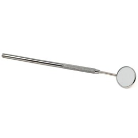 Dental Mirror Stainless Steel with Handle 6.5" Dentist Tool for Teeth Cleaning Plaque, Mouth Inspection, Lash Extension Mirror, Eyelash Extensions Dental Mirror Inspect Instrument Makeup (1 Pcs)