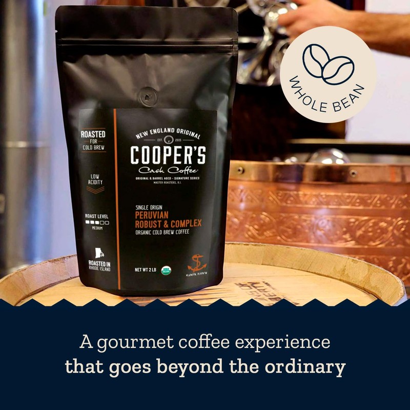 Peruvian Organic Cold Brew Coffee, Single Origin & Gourmet Beans,