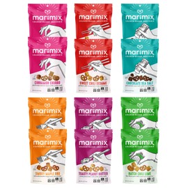 Marimix Snack Mix | 12 Pack Try Them All Bundle | Crunch Baked Sweet & Salty Savory Plant Based Naturally Gluten Free Whole Grain Fiber Charcuterie Pretzel Trail Party Mix | No Artificial Ingredients