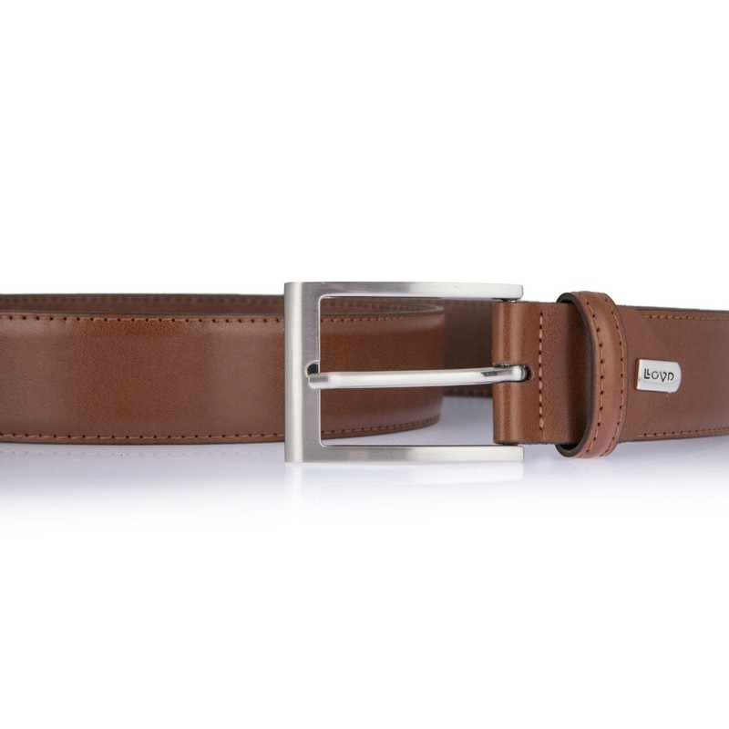 LLOYD Belt mens belt leather belt cognac 2594, Farbe:braun, Länge:100