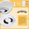 QUEWEL Magnetic Eyelashes Natural Look, Reusable Magnetic Lashes kit with