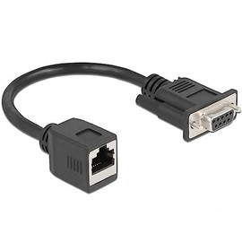 Delock Serial RS-232/422/485 DB9 Female to RJ45 Female Adapter