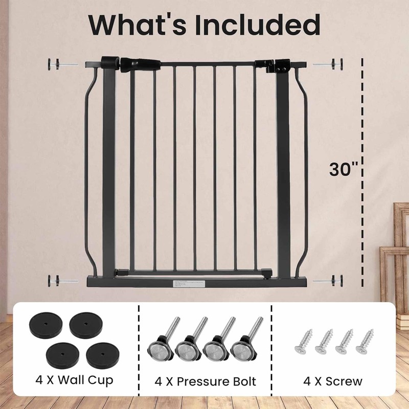BalanceFrom Easy Walk-Thru Baby and Pet Safety Gate with Hold-Open