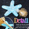 HEREAD Sea shell Hair Clips Starfish Blue Hair Barrettes Pearl
