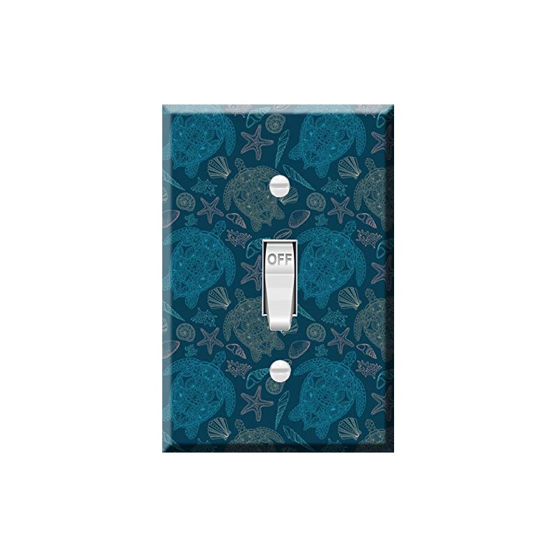 Toggle Wallplate, Single Light Switch Cover Plate - Various shell,