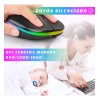 2pzas Mouse Inalambrico Silencioso Recargable, Mouse Gamecraft Ergonomico Bluetooth/2.4g Doble