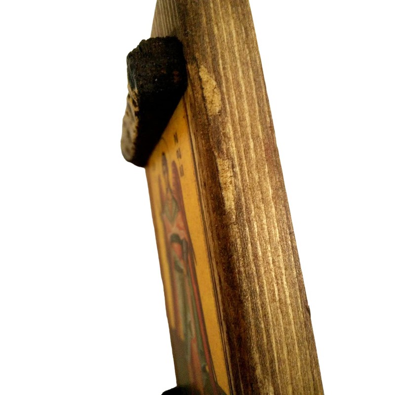 Icona dell'Arcangelo Raffaello/Mp3 in legno greco e cristiano ortodosso Monte