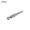 HARFINGTON 5pcs 5/32" Hex Screwdriver Bit SAE 1/4" Hex Shank