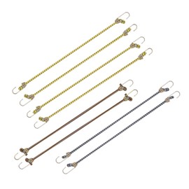 KEEPER - 10" Mini Bungee Cords in Assorted Colors, ( Pack of 8)