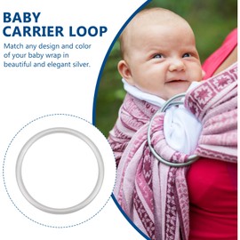 Kisangel Baby Sling Accessory Set 2pcs Aluminum Ring Straps for Newborn Baby Carrier Safe Easy to Use