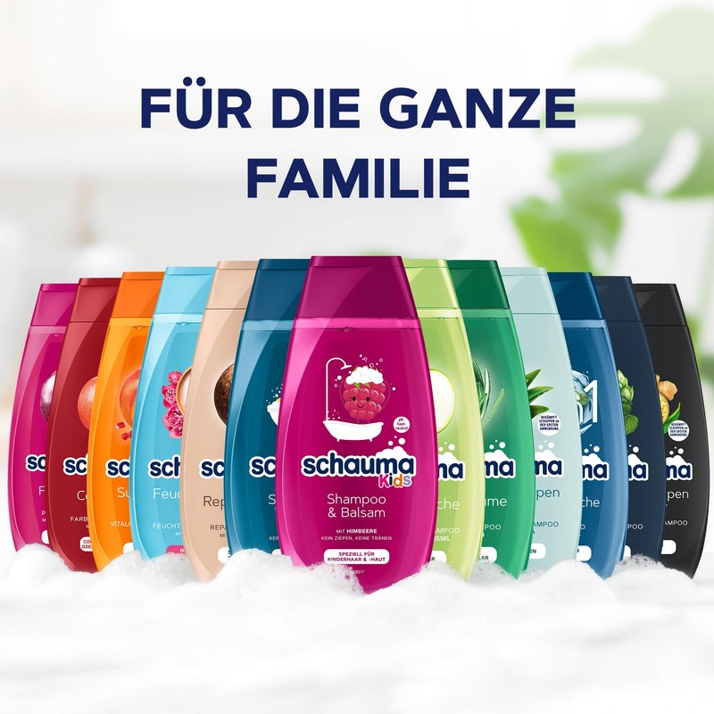 Schauma Schwarzkopf Kids Shampoo & Balm Raspberry (3 x 250