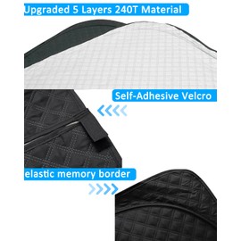 BESTVIEW Windshield Sun Shade Compatible with GMC Sierra 1500 2500 3500 2019 2020 2021 2022 2023, Foldable Reflective Sun Visor Protector, Upgraded 5 Layers 240T Material