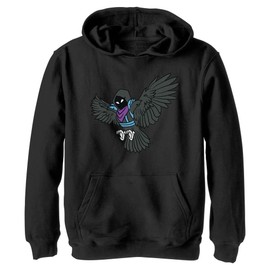 FORTNITE Raven Attack Youth Pullover Hoodie Black