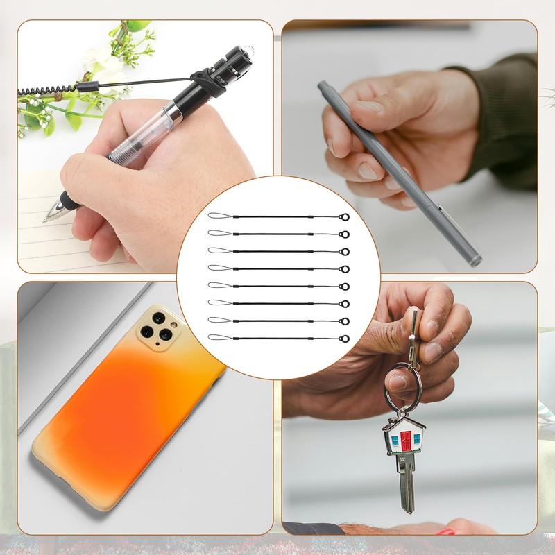 8pcs Elastic Tether Lanyard, 9.8 Inch Pen Leash Anti-Lose Stylus