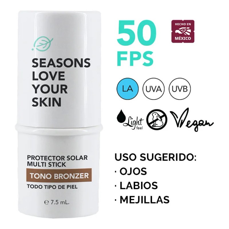 Stick Solar Seasons Love Fps50 Color 7.5g Bronzer