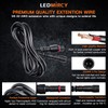 LEDMIRCY LED Rock Lights Extension Cable Wire Cord 2Pin Waterproof