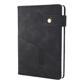 HoyunLL A5 Ruled Notebook Journal - A5 Note Book Hardcover Executive Notebooks with Premium Thick Paper, 8.5"×5.7",360 Page, Perfect for Office Home School Business Writing & Note Taking (Black)