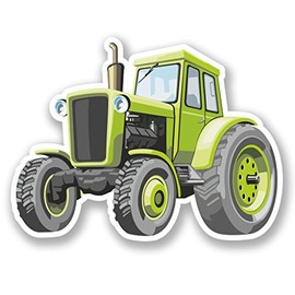 2 x 10cm/100mm Farm Tractor Window Cling Sticker Car Van Campervan Glass #5434