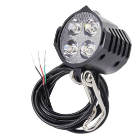 Ebike Headlight 48V 36V, 12V-60V Compatible, 2 Pin Waterproof Connector / 3 Pin SM Connector Electric Bike Front Light (3 Pin SM Connector)