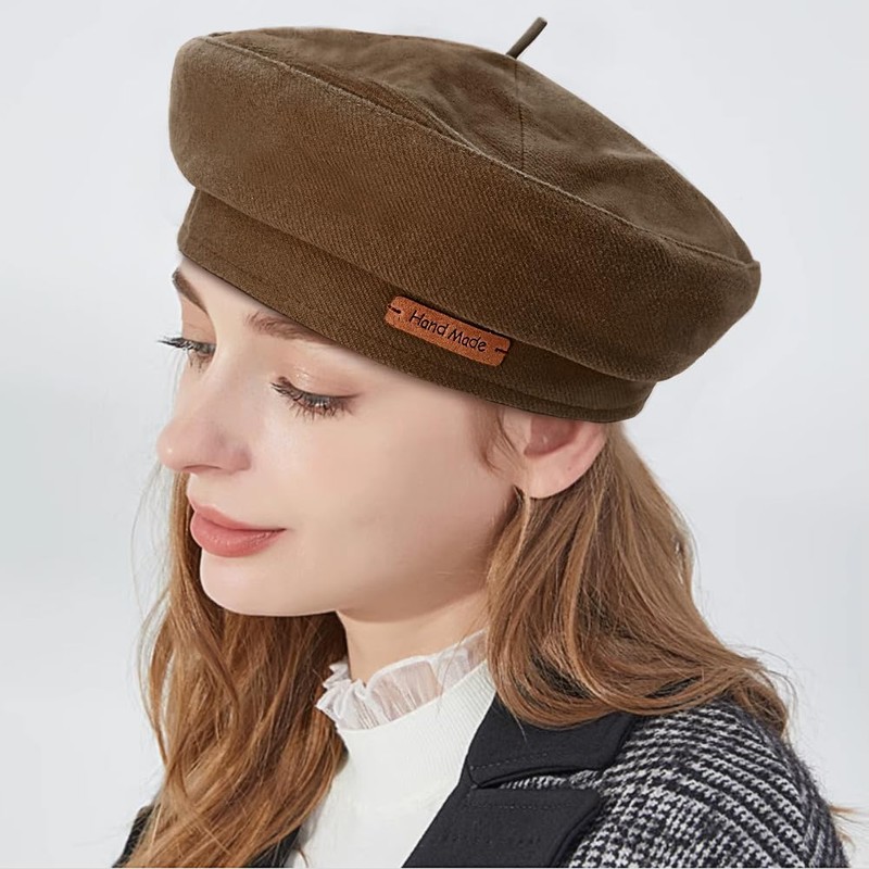 YeeHeen Beret Hats Artist Hat Solid Color French Beret for