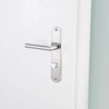AGT Door lever: Stainless Steel Door Fitting Set for bathroom
