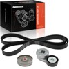 A-Premium Engine Serpentine Belt Drive Kit Compatible with Cars -