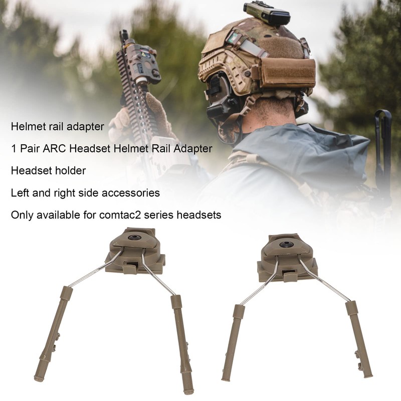 1 Pair Tactical Helmet Holder, Bracket Left Right Side Headset