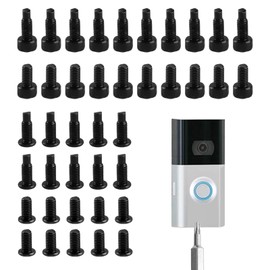 40 Spare Screws for Ring Doorbell Screws Replacement Screws for Ring Doorbell Spare Parts, Ring Doorbell Screw Replacement Set, for Ring Doorbell 2nd Generation Pro Ring Doorbell Accessories(T15 T6)