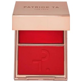 PATRICK T4 - Major Headlines Double-Take Crème & Powder Blush Duo - color: She Left Me On Red (WARM VIVID RED)