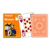 Modiano Poker cards 100% plastic Cristallo Orange Jumbo