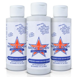 Bring It On Cleaner 4 Ounce x 3 | Shower Door Cleaner | Glass and Hard Surface Water Spot Remover