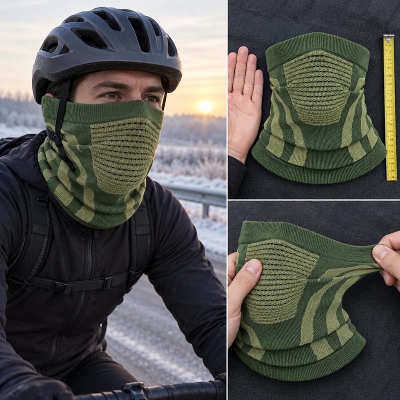 Mascarilla facial térmica Nishiyuenyi para ciclistas y aventureros – alta