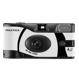 Praktica Single Use Disposable Camera 27 Shots Black & White Film for weddings, gatherings, travel & more