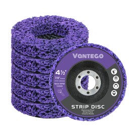 Vantego 5-Pack 4-1/2" x 7/8" Paint Stripper Discs for Angle Grinder - Rust Removal, Metal Grinding, Quick Stripping Wheel Replacement