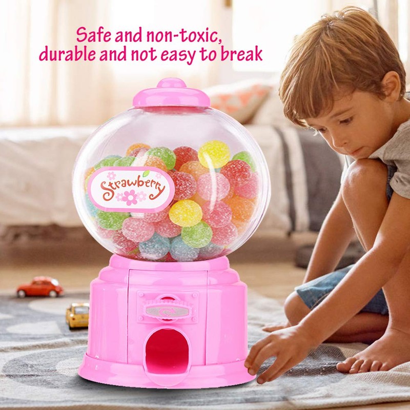 Candy Machine Plastic Mini Gumballs Dispenser Kids Children Kindergarten Gift()