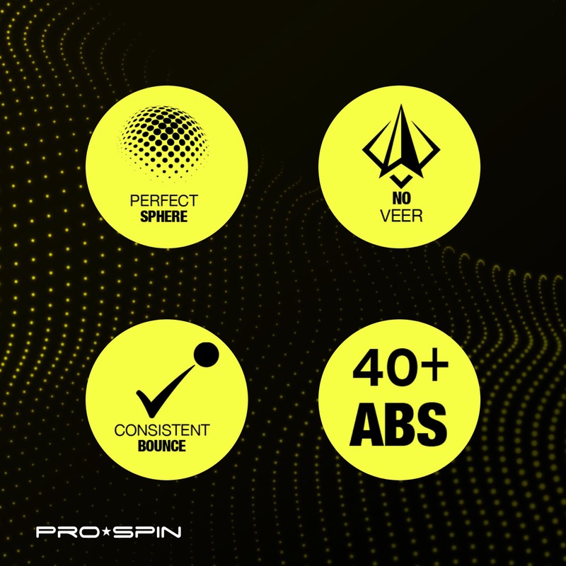 PRO SPIN Ping Pong Balls - Premium 3-Star Competition Level