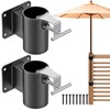 Lifeswell Heavy Duty Deck Railing Umbrella Holder, Patio Umbrella Stand