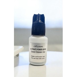 Alluring Ultimate Power Adhesive 3D Volume Eyelash Extension Glue - Extra Strong Professional Lash Glue 5ml | 1 Sec Drying time | Retention 8 Weeks | Black Adhesive for Lash Extensions (3ml)