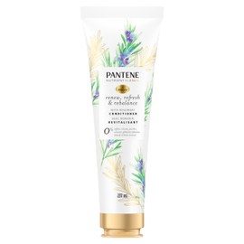 Pantene Sulfate Free Conditioner, Detangling Conditioner Removes Hair Build Up and Adds Shine with Rosemary, Safe for Color Treated Hair, Nutrient Blends, 237 mL