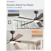 ZMISHIBO 52" Ceiling Fans with Lights, Oil Bronze Farmhouse Ceiling