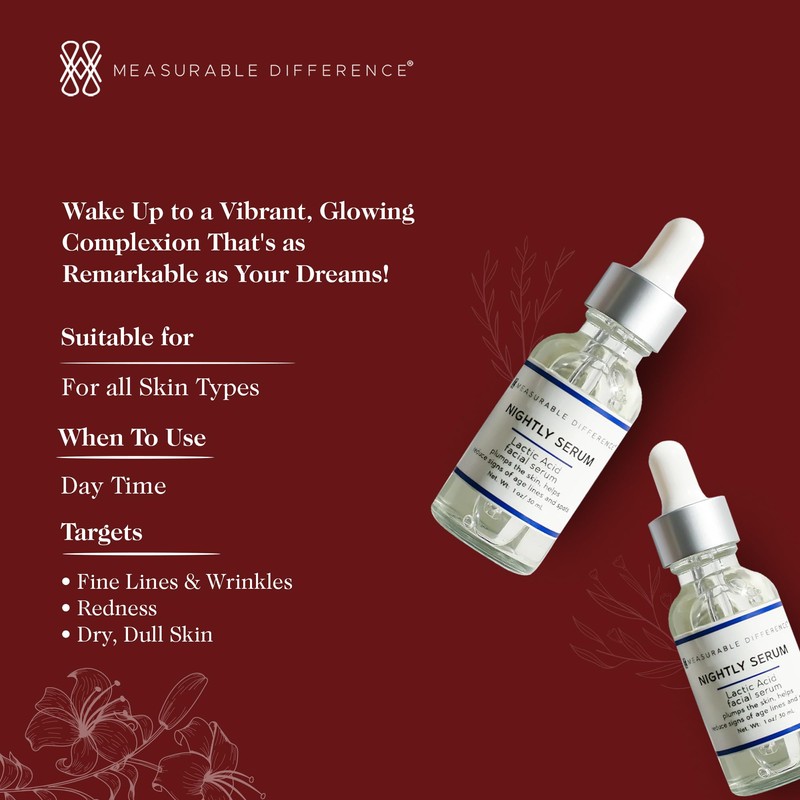 Measurable Difference Nightly Serum - Revitalize Your Skin Overnight for