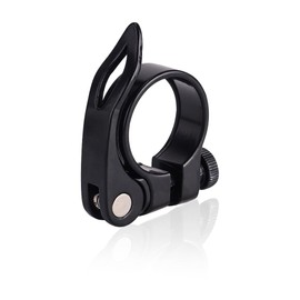 Dreamil Bicycle Seat Clamp with Quick Release Aluminium Seat Post Clamp 31.8 mm Tube Clamp Bicycle Seat Seat Clamp Mountain Bike Road Bike Seat Post (Black)