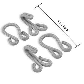 Lakesstory Sewing Hook and Eyes Closure Fur Hook and Eyes Covered for Fur Coats Wraps and Jackets 1-1/2"