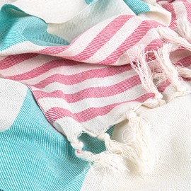 Ruggeri Maxi Telo Mare Spiaggia Fouta in Cotone, 90x170 cm, Azzurro