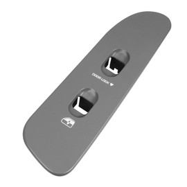 BASIKER - Cubierta para interruptor de ventana, panel de interruptor de puerta lateral del pasajero, embellecedor del bisel para Dodge Ram 1500 2500 3500 2010, color café