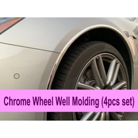 MyFrameAccessory 2006-2019 HyundModels 4pc Chrome Wheel Well Fender Trim Molding Kit/5YR WRNTY