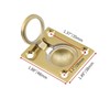 Nicerity 2 Pcs Gold Boat Hatch Latch Cabinet Flush Mount